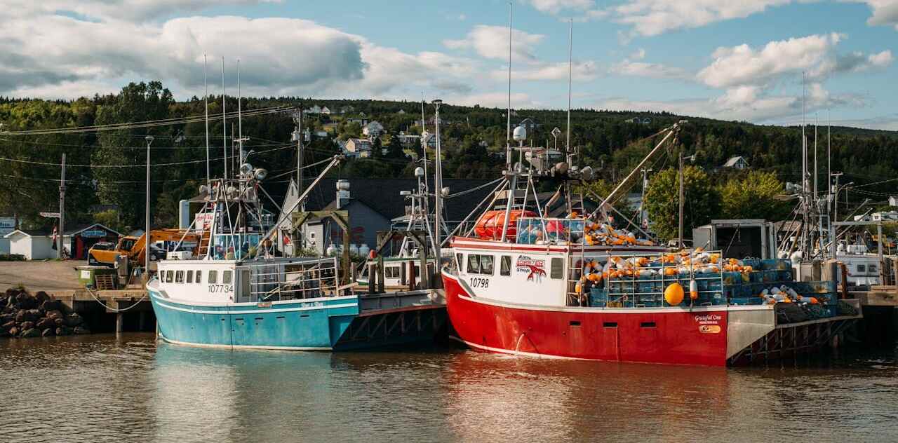 Fishing boats in New Brunswick